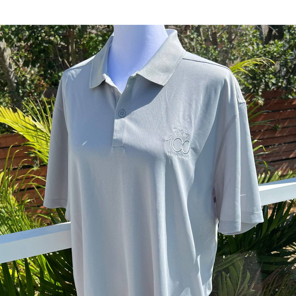 Disney Other - Disney100 x Nike Dri-Fit Platinum Gray Polo Top Size Large NWT